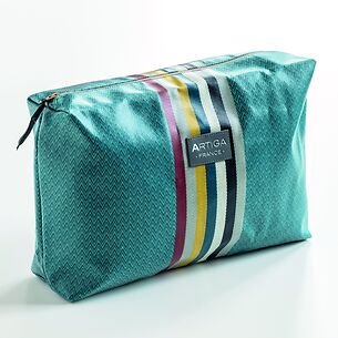 Waschzeugtasche Chevron von Artiga Groß Blau