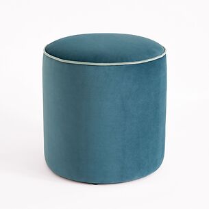 Samtpouf Audrey Blau/Hellblau