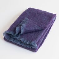 Cushendale: Mohair-Plaid aus Irland Aubergine