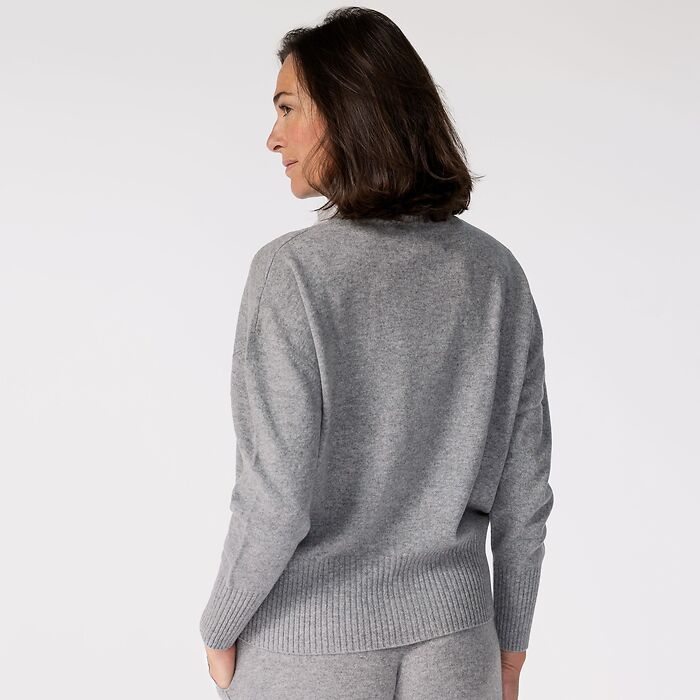 Sunday in Bed X Torquato Merino-Kaschmir-Pullover Grau S