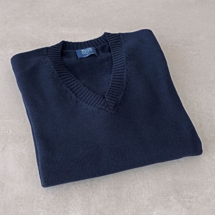 Merino-Pullover von William Lockie Navy Gr. S