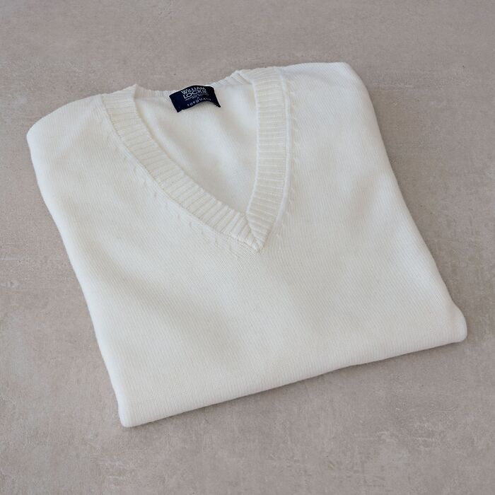 Merino-Pullover von William Lockie Ivory Gr. S