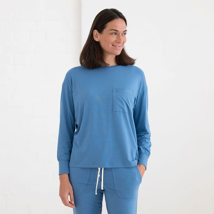 Sunday in Bed X Torquato Langarmshirt Estelle Blau L