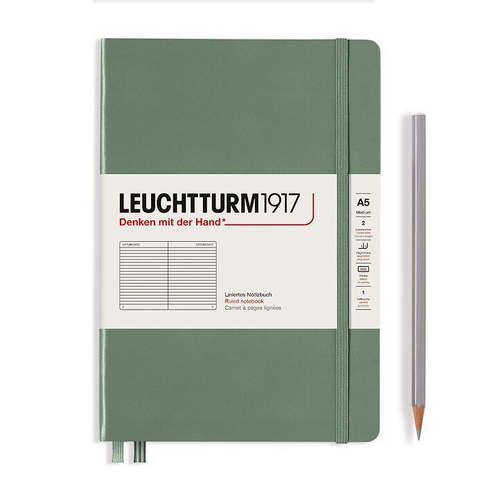 Leuchtturm1917 Notizbuch A5 liniert Olive