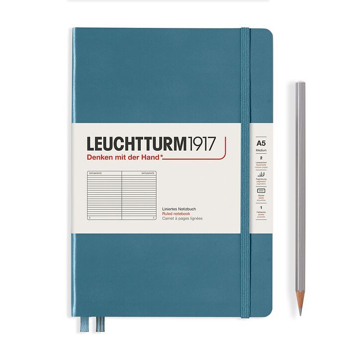 Leuchtturm1917 Notizbuch A5 liniert Stone Blue