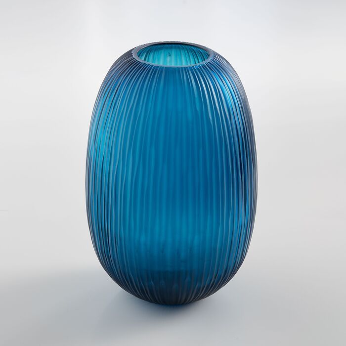 Vase Bozzolo blau