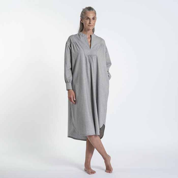 Sunday in Bed X Torquato Nachthemd Hailey Flanell Grau XL