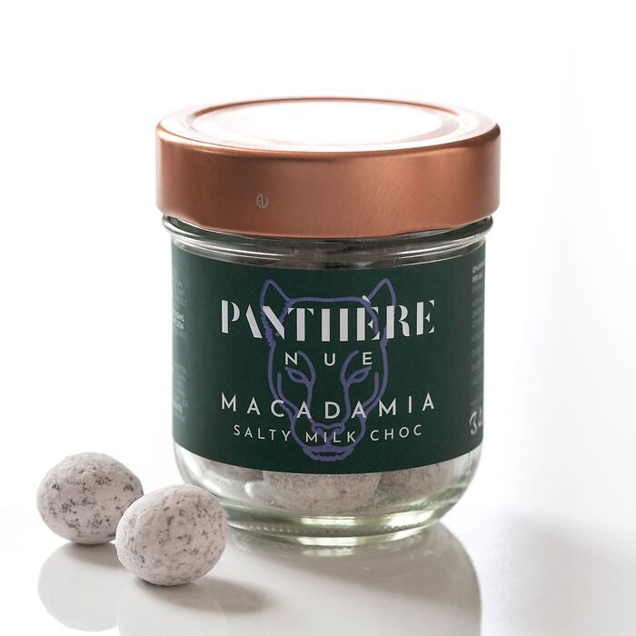 Panthère Nue Macadamia Dragees Salty Milc Choc