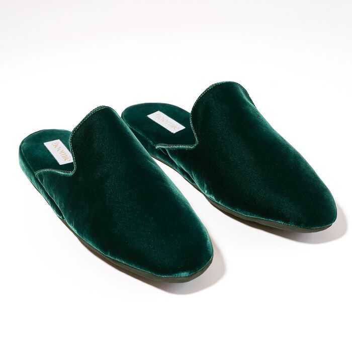 Hoomie Samtslipper Château Damen Blue Gr. 38