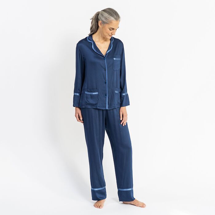 Hoomie Satinpyjama Ducale Damen Gr. M