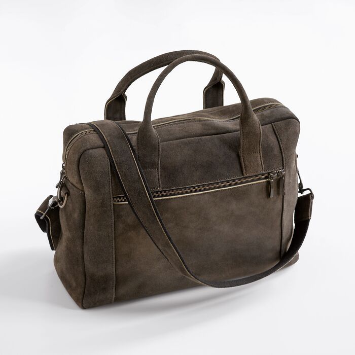 Thomas Riemer X Torquato Laptoptasche aus Ziegenleder