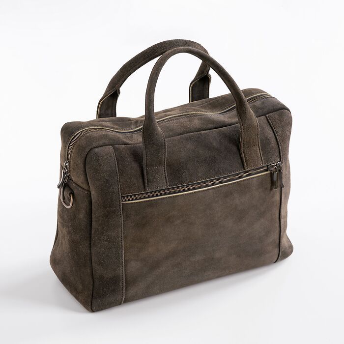 Thomas Riemer X Torquato Laptoptasche aus Ziegenleder